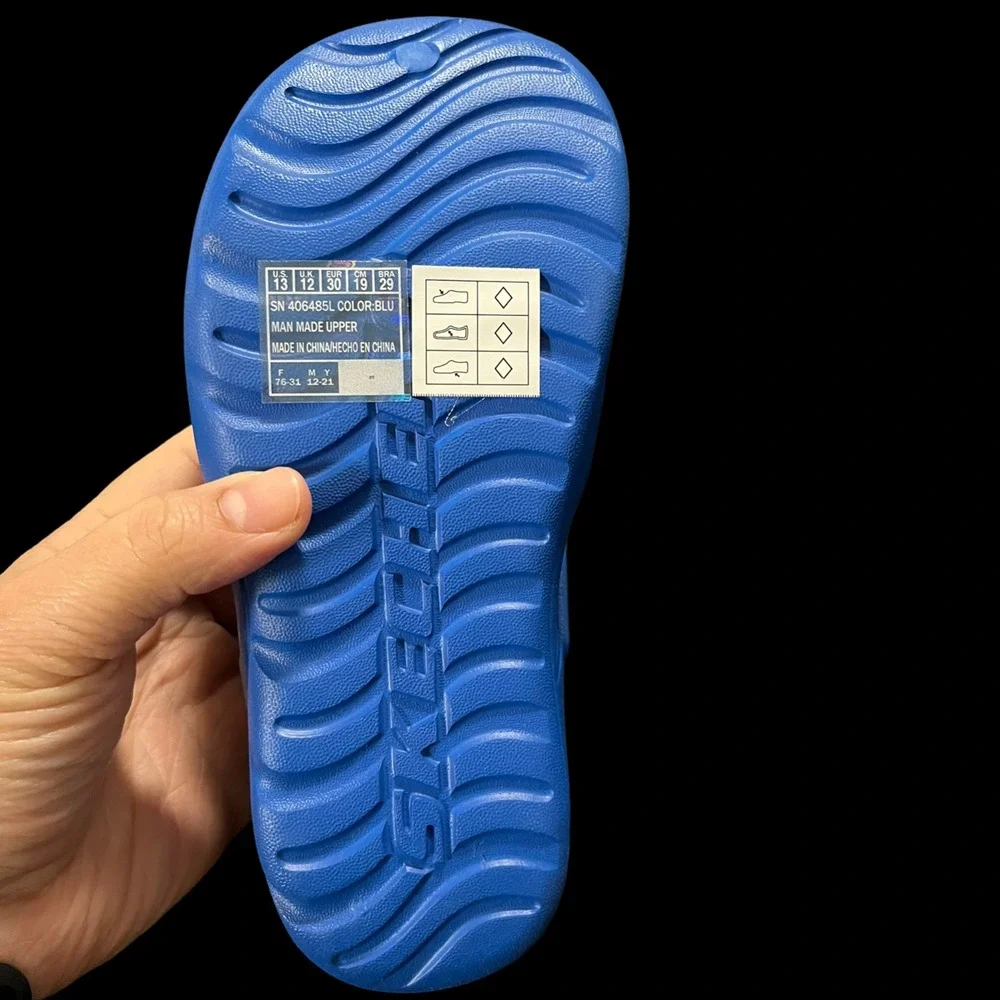 Skechers Little Boys Foamies Fisherman Sandals Size 13‎ Royal Blue Closed Toe